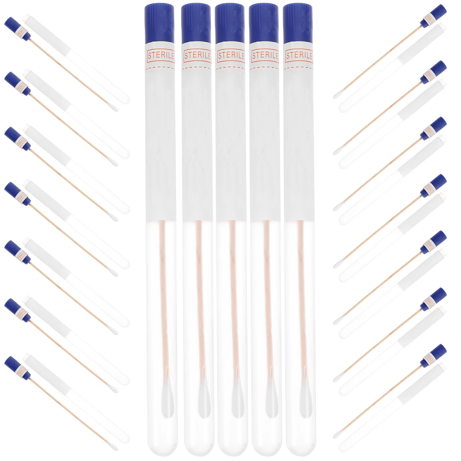 150 Pcs Detection Sampling Cotton Swab Sticks Specimen Collection Swabs Tip Women Clean Single Use Collecting