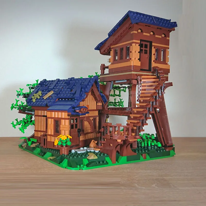 Classic MOC-91343 Forest Observatory 21318-Alternative Version of Tree House Forest 1951PCS Assembly Parts Kids Toy DIY Gifts