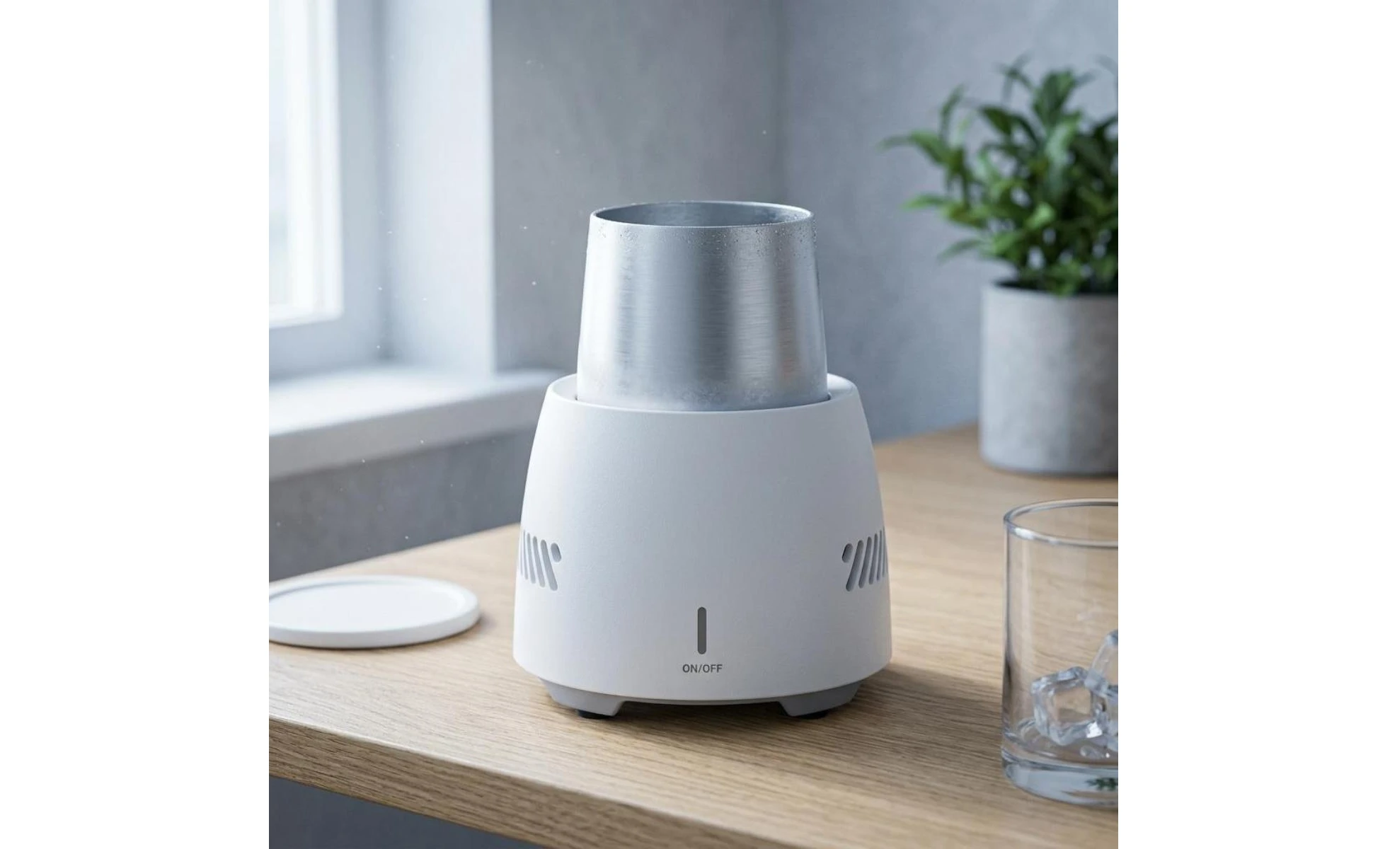 Semiconductor Cup Cooler Quick Chill Desktop Drink Chiller Desktop Beverage Chiller Quiet Operation