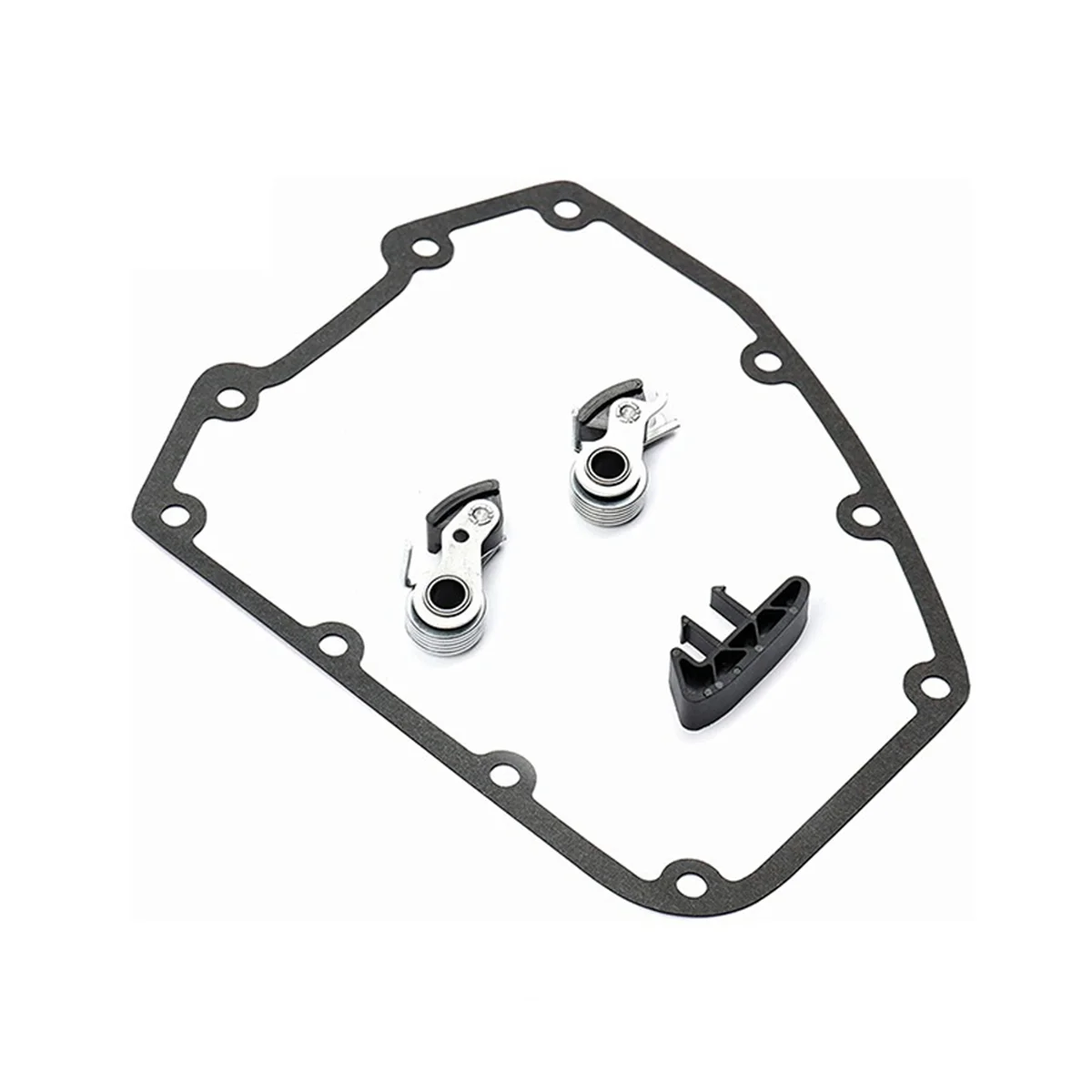 Motorcycle Cam Chain Tensioner Outer & Inner Complete Kit with Guide & Cover Gasket for Harley Twin