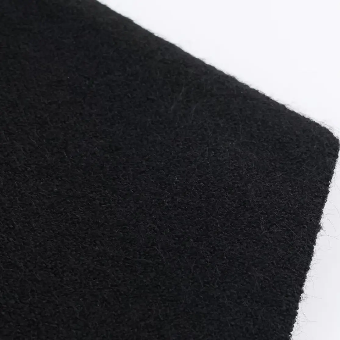 KASLEAD 신상 패셔너블 블랙 니트 망토 코트 여성용 중간 길이 폴리에스터 섬유 아우터웨어 다용도 슬리 가을 코트