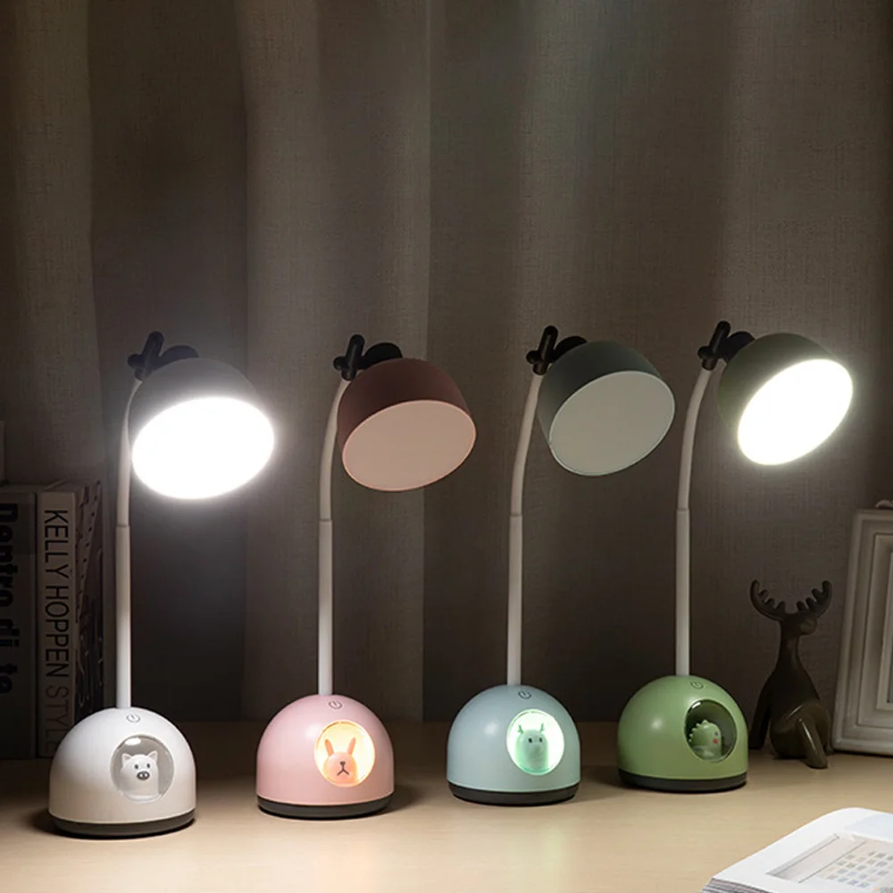 

LED eye-care reading desk lamp simple desktop lamp students dormitory study desk lamp USB multifunction night light