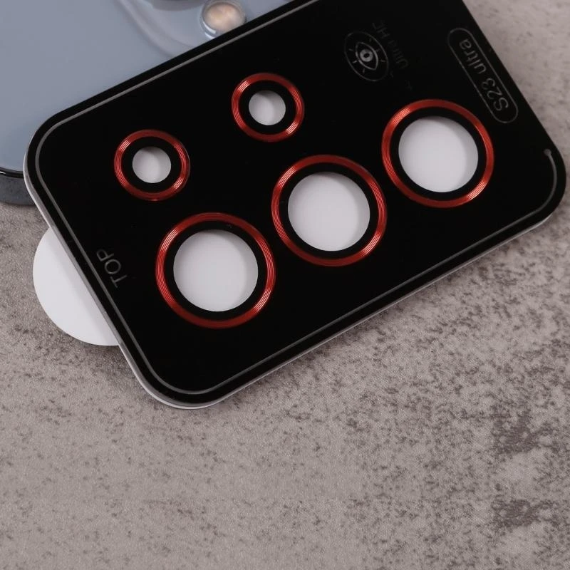 R1WD Camera Protective Cover Tempered Glass with AluminumEdge Camera Lens Protector