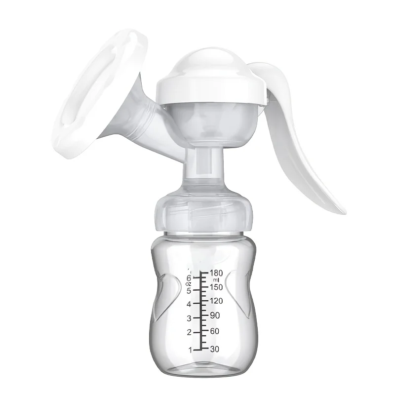 1PCS Painless & Portable Manual Breast Pump - High Suction, Chemical-Free Milk Collector for Postpartum Moms, Milking Machine