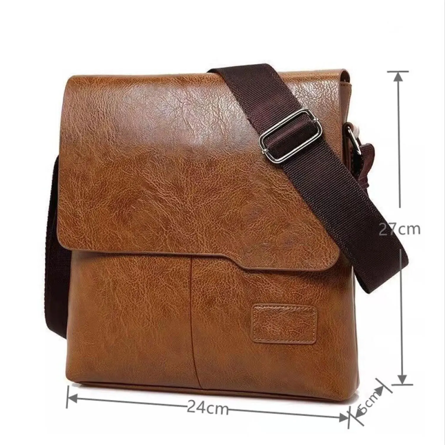 2PCS Single Shoulder Crossbody Bag and the same wallet Small Satchel Simple Casual Bag Large Capacity Soft Leather Bag