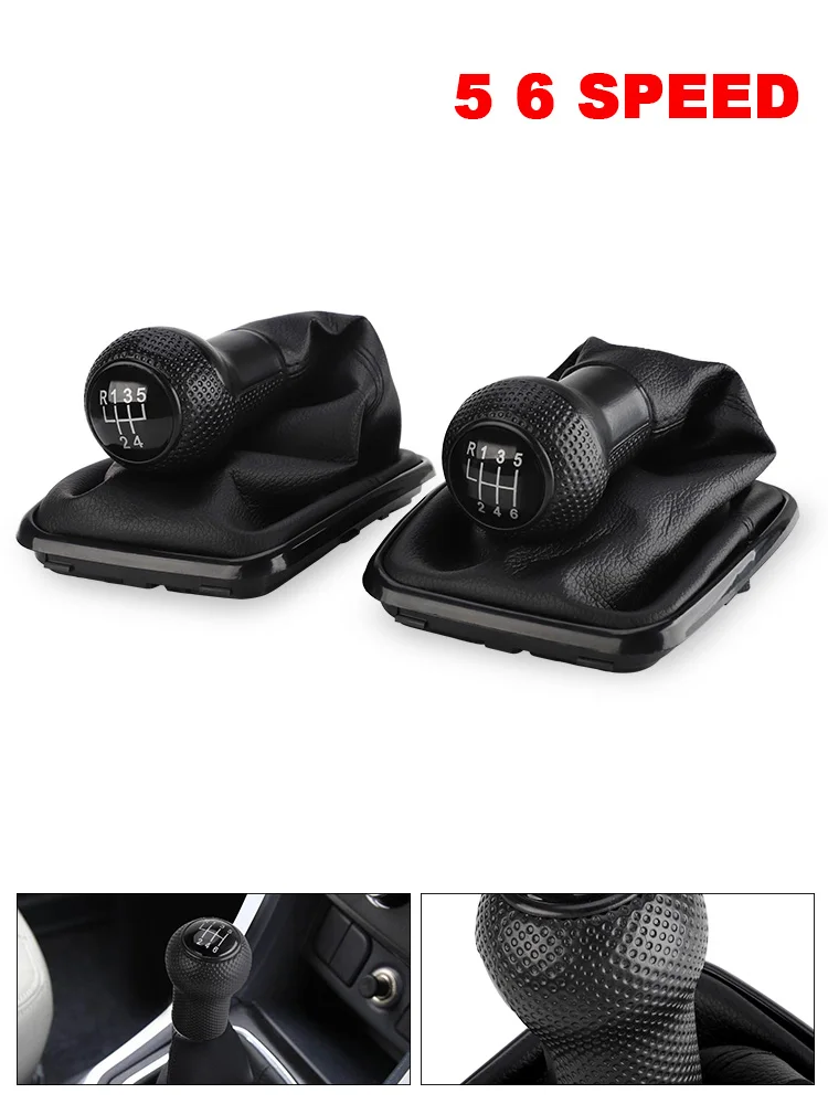 

5/6 Speed 23mm Gear Shift Knob Lever Shifter Gaiter Boot For Volkswagen VW Golf 4 IV MK4 GTI R32 Bora Jetta 1999-2004