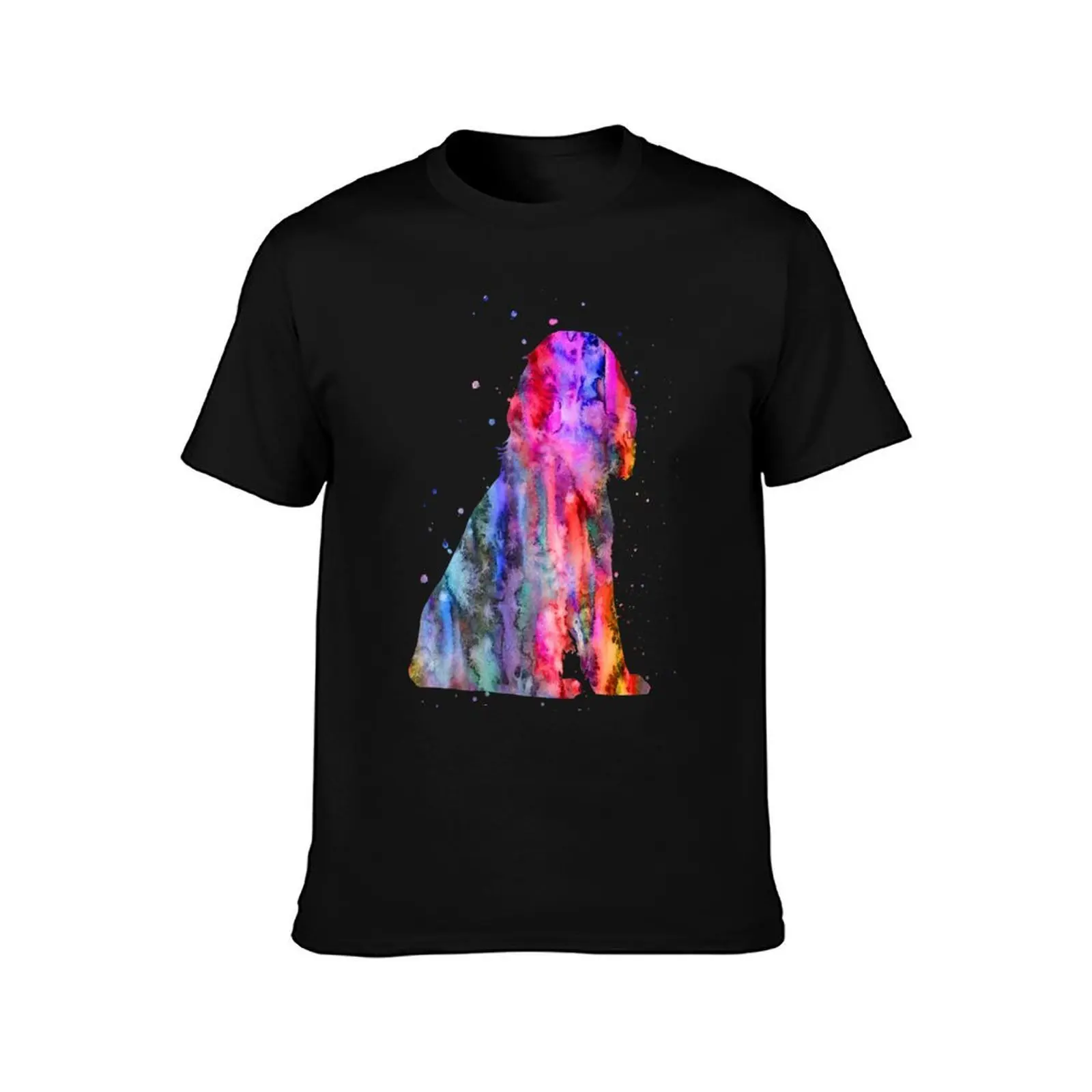 English Cocker Spaniel, watercolor Cocker Spaniel, Cocker Spaniel T-Shirt, Summer Casual Cotton Tee, Oversized Streetwear Tops