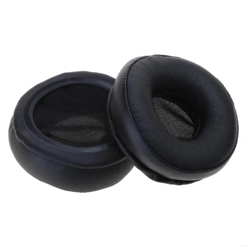 H55F 2 Pcs/set Ear Cushion Pads PU Leather Earpads Headphone Cushion 65mm-110mm