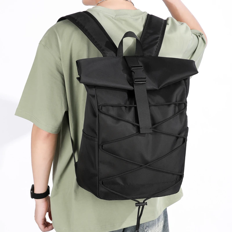 Men backpacks large capacity waterproof travel bag man big black backpack woman work backpack laptop compartment Light weight