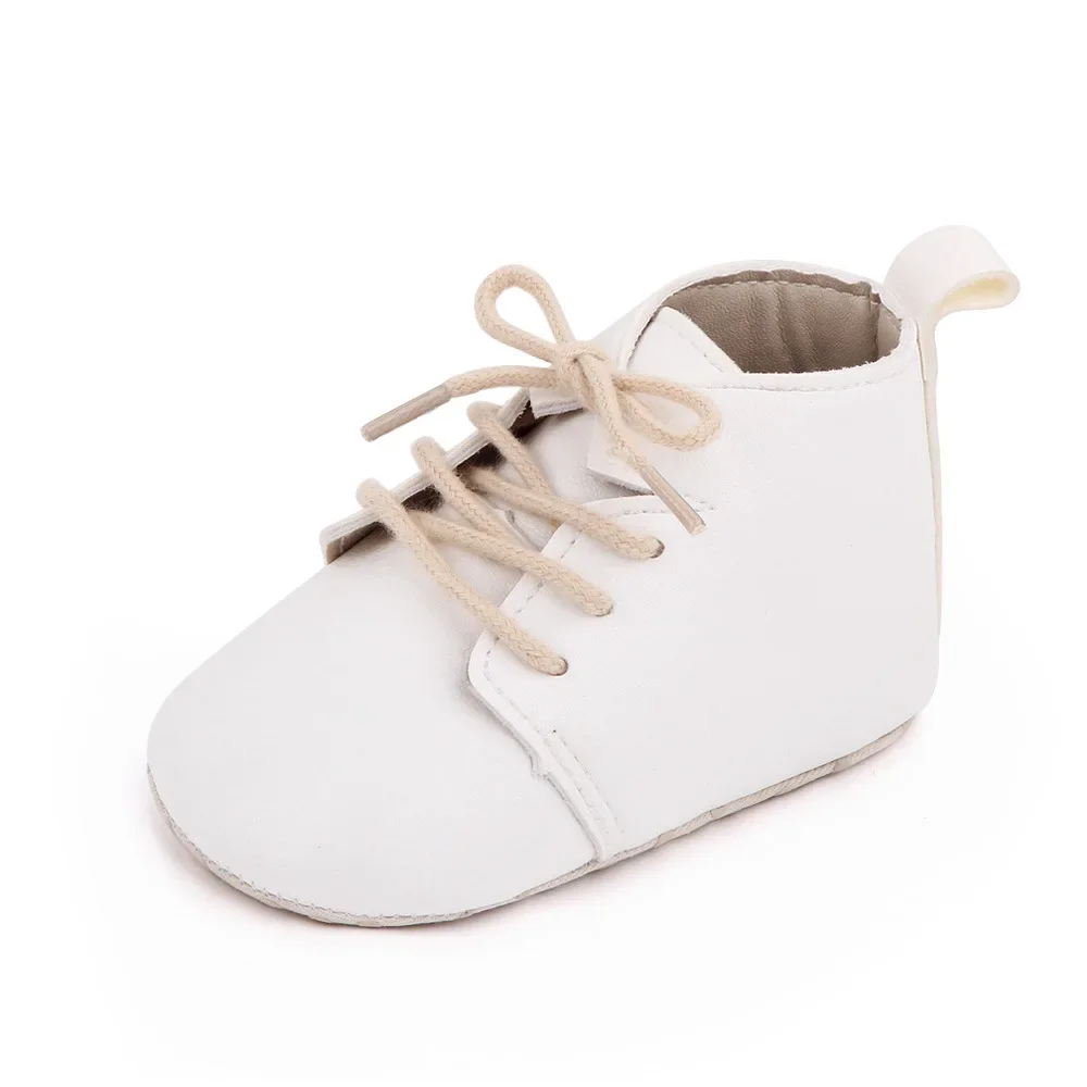 Newborn Baby Shoes Casual Baby Girl Boy PU Leather Infant Toddler Non Slip Soft Sole Sports Shoes First Walker Sneakers