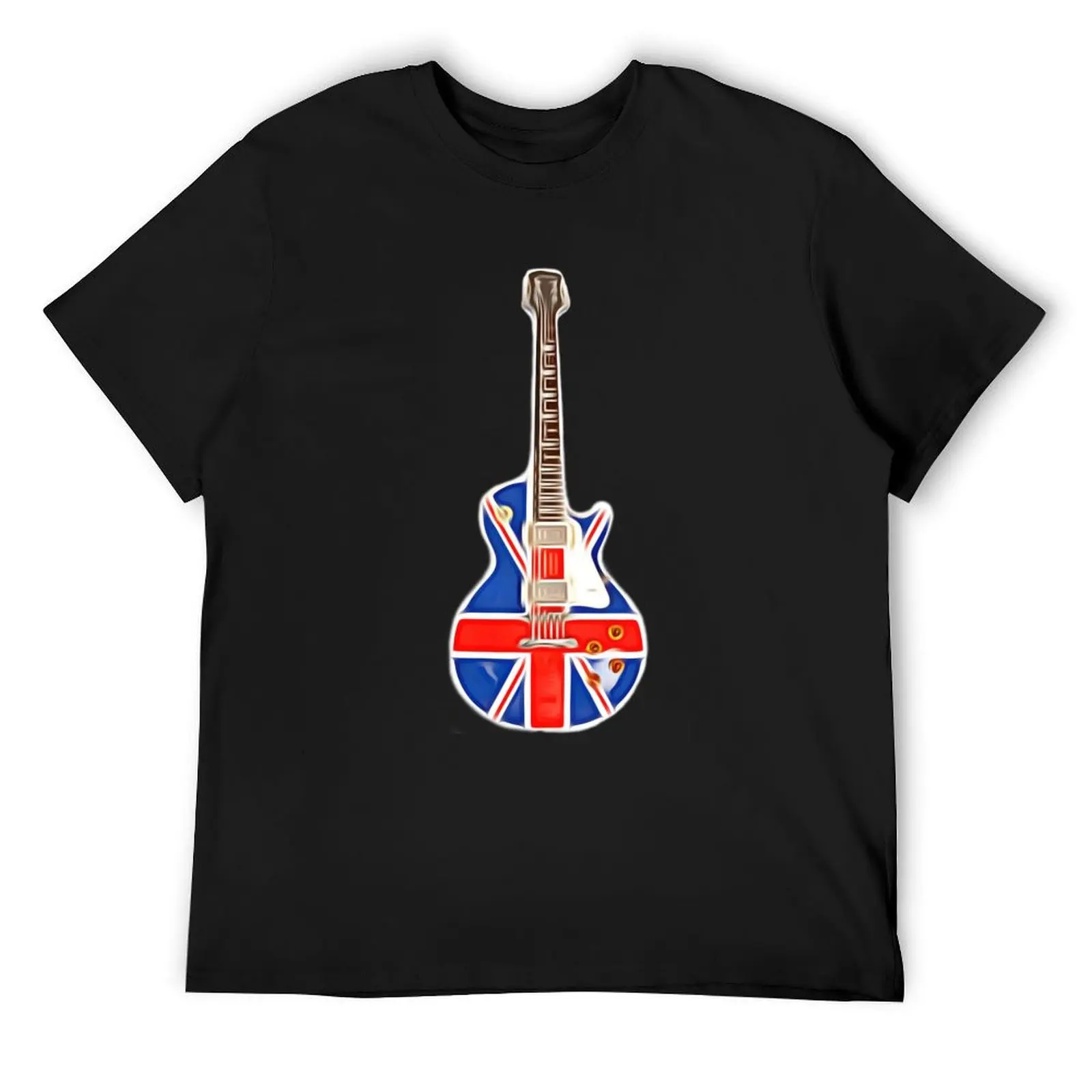 

Union Jack Guitar T-Shirt man t shirt shirts graphic men clothings