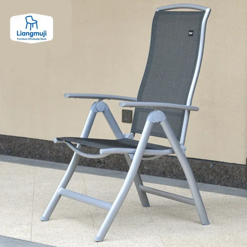 

Nordic Folding Beach Chair Recliner Outdoors Portable Office Balcony Beach Chair Home Tourist Aluminum Furniture Chaise FYBC