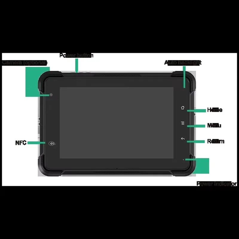 3Rtablet Octa Core Android 13 7-inch Embedded Industrial 4G WiFi BT Tablet Computer Card Truck Bus Taxi Fleet