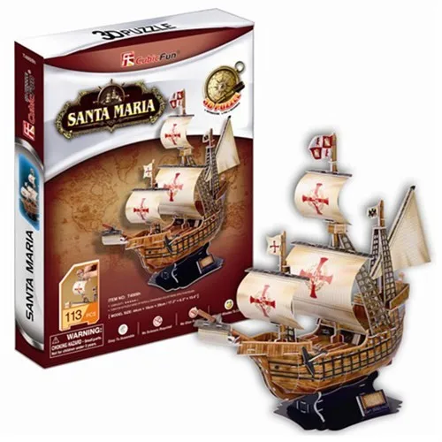 Cubic Fun Santa Maria Ship (3D Puzzle)