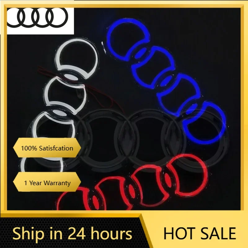 

2025 Горячий 18*5,8 см Audi задний кольцевой значок 5D модифицированный светодиодный светильник багажника со светящимся логотипом для Audi A2 A3 A4 A5 A6 A7 A8 Q3 Q5 Q7 TT лампа