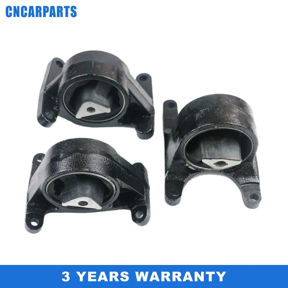 3 Pcs LH RH Rear A/M Engine Mount Set fit for Jeep Grand Cherokee WJ 4WD 1999-05 4.7L