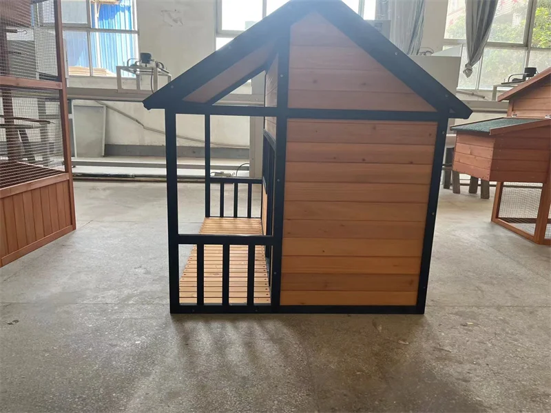 Hot selling outdoor pet kennel dog villa solid wood environmental protection dog house