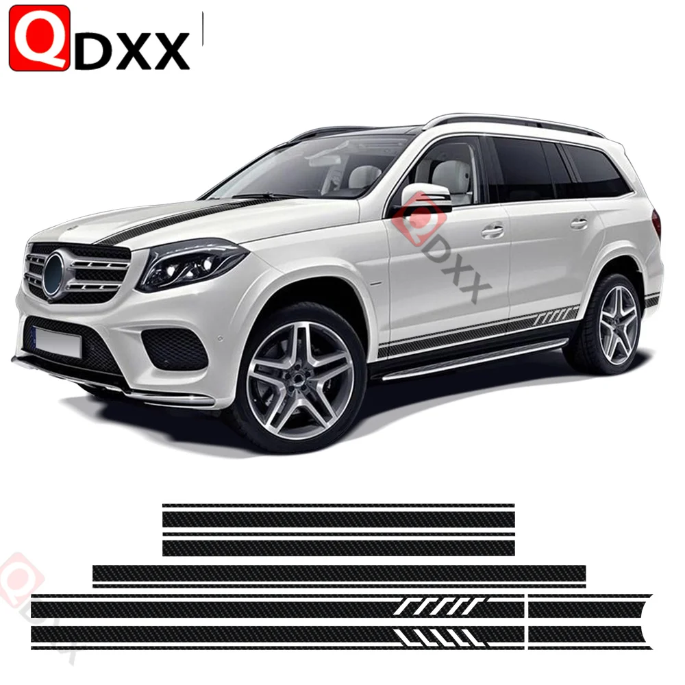

Edition 1 Style Stripes Car Door Side Skirt Sticker Bonnet Decal Kit For Mercedes Benz GLS Class X167 X166 Accessories