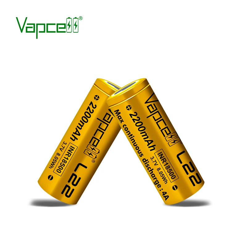 Original Vapcell L22-INR18500 2200Mah 4A Discharge Battery High Capacity Rechargeable 18500 Cell for Flashlights view 5