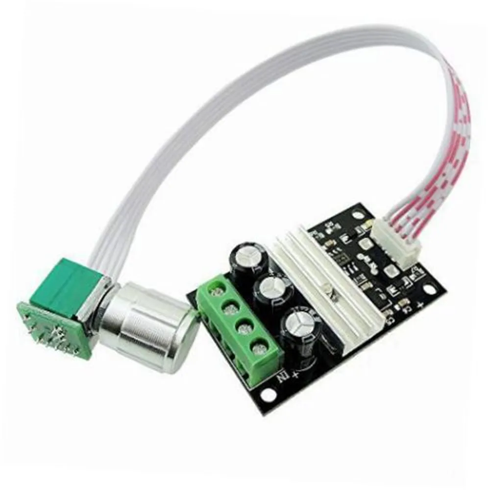 DC 6V-28V 6V 12V 24V 28V 3A 80W PWM Adjustable Reversible Motor Speed Controller Control Module Switch Extended Knob Board