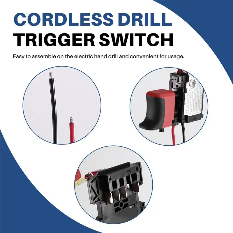 Feb.Replacement Option BS18V Trigger Switch For Various For Metabo Drills And Accessories Model 343410610