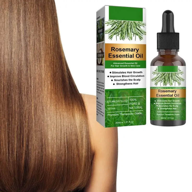 Rosemary Essential Oil Hair Growth Oils Pure Natural 30ML Hair Essential Oils for Nourish Shiny Hair Healthy Hair Caring
