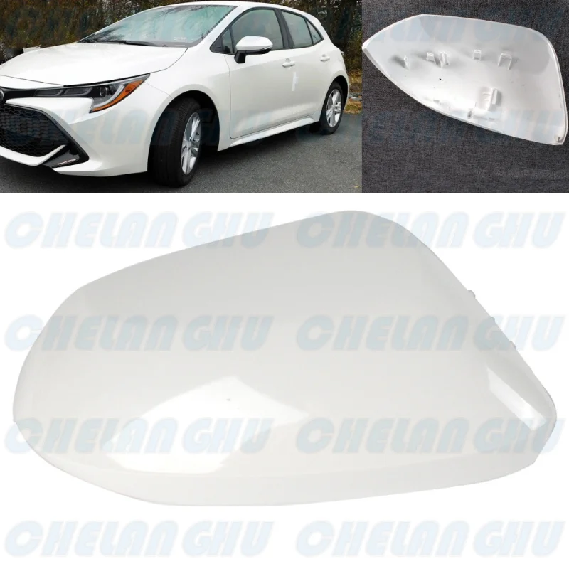 

Left Side Pearl white painted Rear Mirror cover cap Housing for Toyota Corolla 2020 2021 car accessorie 87945-52251-C2