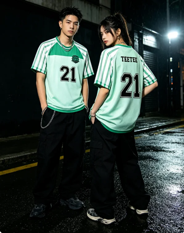 Summer Family Matching 2026 DMD Sport Day Thailand Green Monster Jersey Sport Keng Harit&Napat Short Sleeve T-shirt Tops