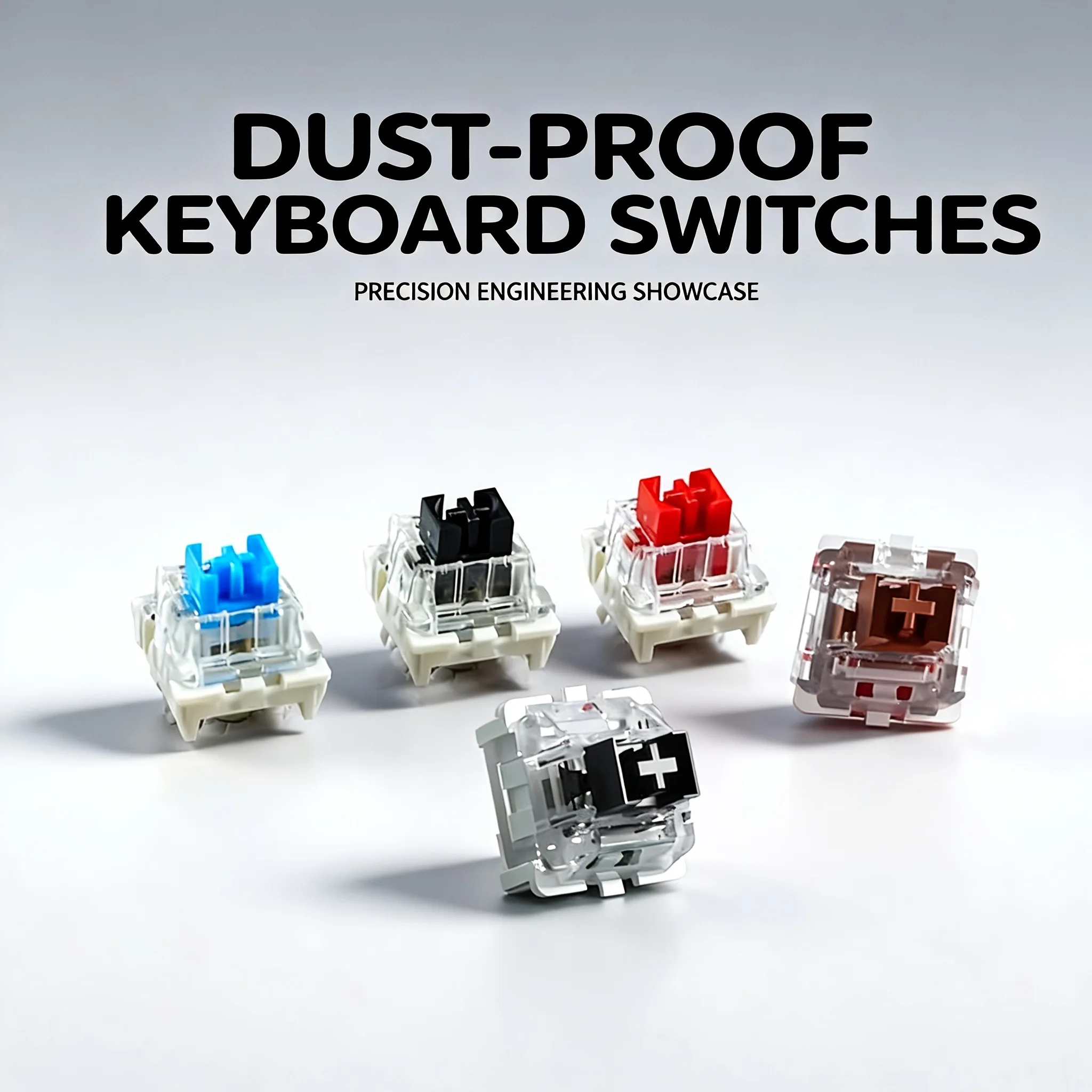 90Pcs Keyboard Switch Keyboard Clicker Key 3 Pin Tactile Switch For MX Outemu RGB Redragon Replacement Free for Brush&Puller