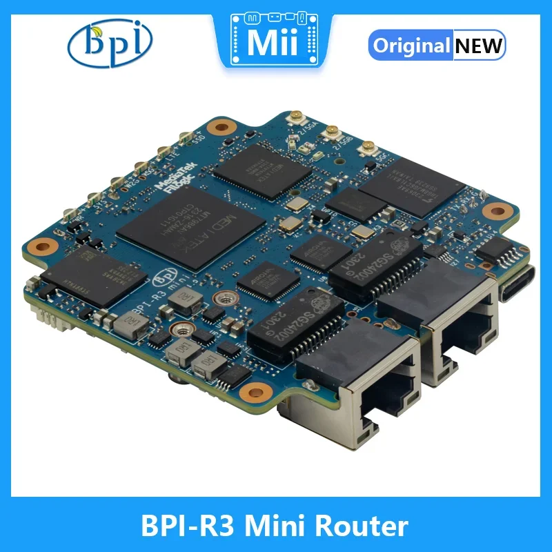 Pi gels BPI-R3 Mini Routeur Conseil MediaTek MT7986 ARM A53 2G DDR 8G eMMC Soutien WiFi 6 et 2 x 2.5GbE Port Open Source Routeur