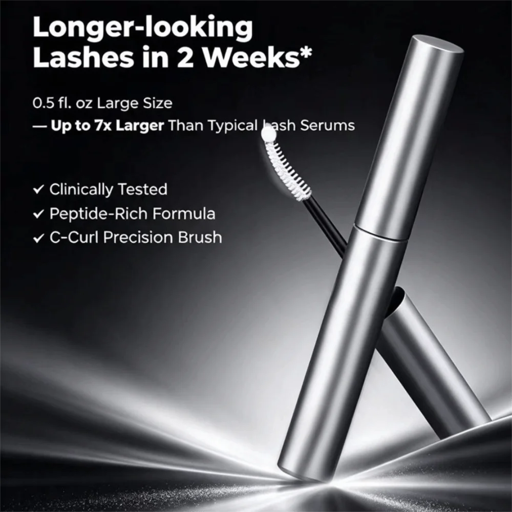 15ml Lash Thickening Serum Easy Absorption Nourishing Fast Natural Curling Eyelash Essence Lightweight Hydrating Formula