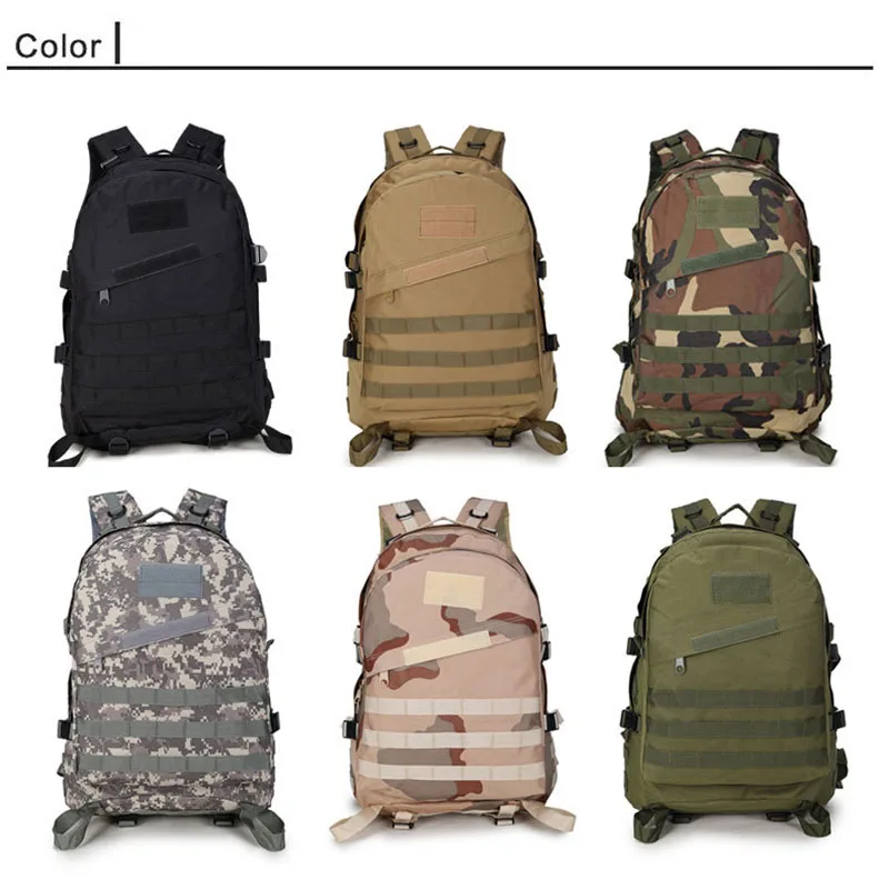 Multifunctional Bag Military Backpack Combat Jungle Mountaineering Backpack Camo 3D Oxford Waterproof Tactical Backpack