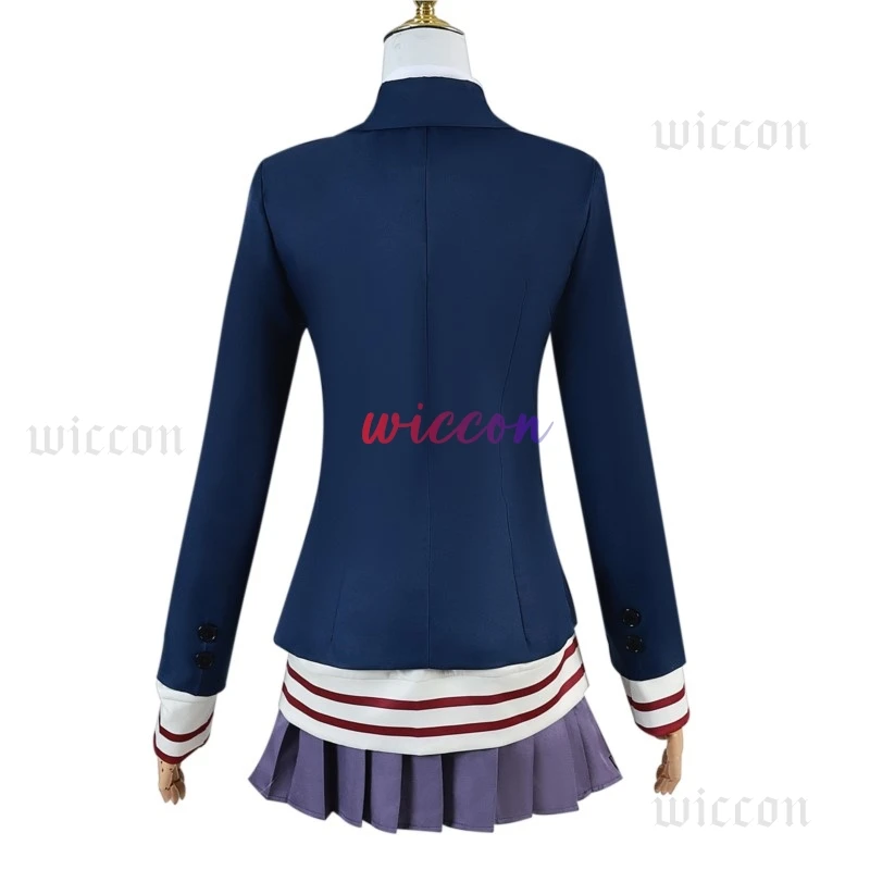 Disfraz de Anime Dandadan, disfraz de Aira Shiratori, uniforme escolar Jk, máscara, vestido, abrigo, peluca rosa, fiesta de Navidad y Halloween para mujer