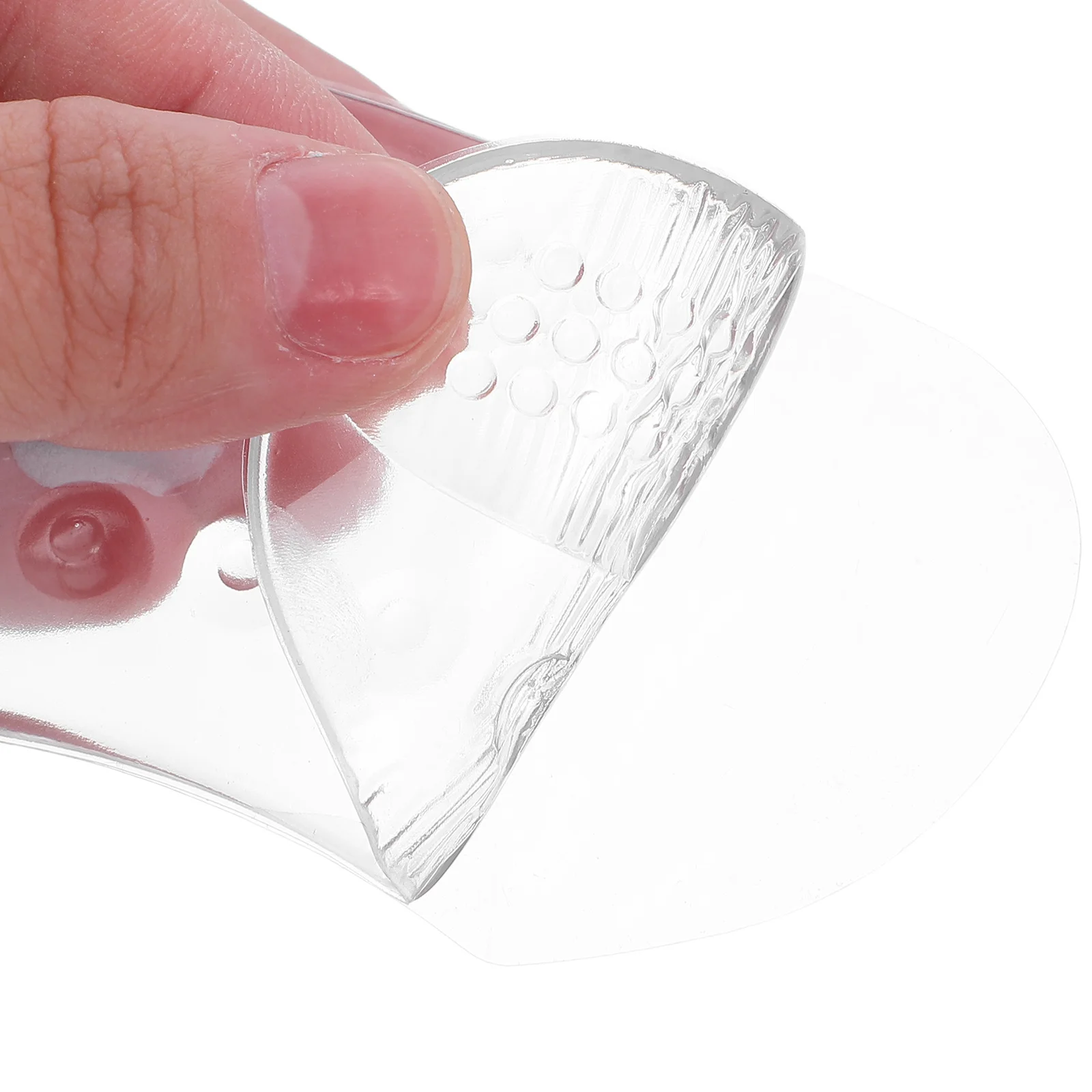 6Pairs Silicone Heel Pads Transparent Anti-Slip Grip for High Heels Blister Prevention Cushion Inserts Women Men Comfortable