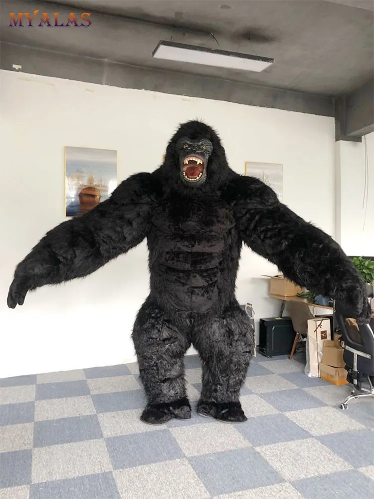 大人のためのゴリラコスチューム,ぬいぐるみ,ハロウィーン,カーニバル