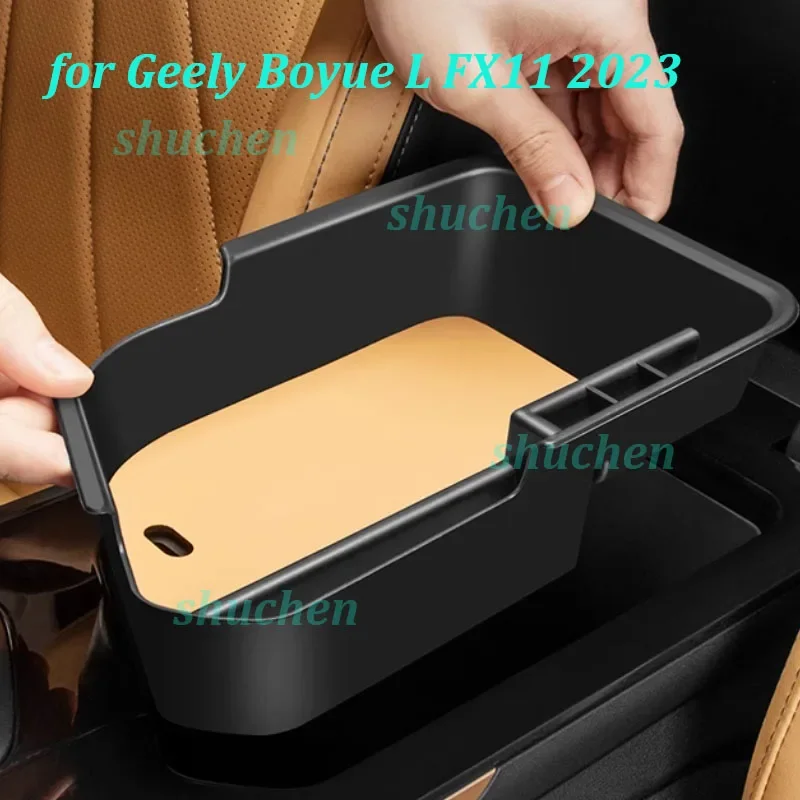 

Car Armrest Storage Box for Geely Starray Boyue L 2023 Central ABS Storage Box Compartment Tidying Interior Accessories