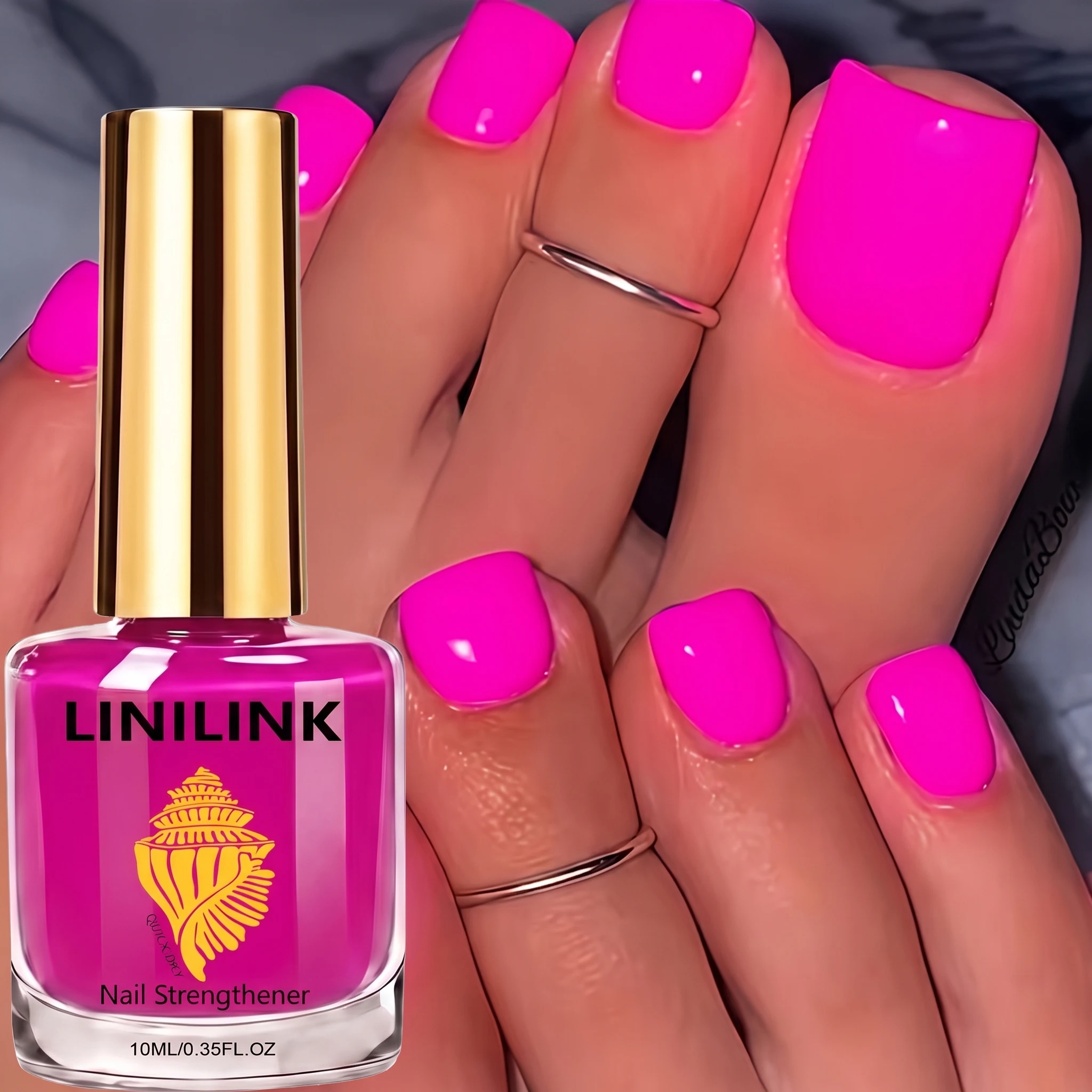 Neon Dragon Fruit Pink Quick Dry Nail Polish 10ml Streak-Free Shimmer Lacquer Smudge-Resistant Long Lasting Y2K Nail Art Gift