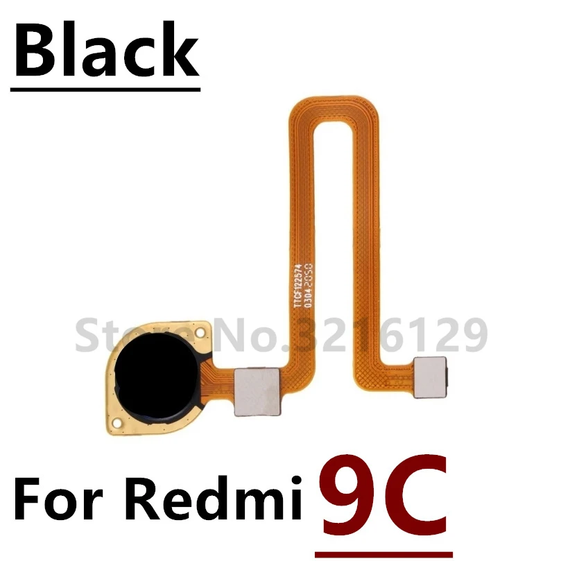 100% Original For Xiaomi Redmi 9 9C 9T 8 Fingerprint Sensor Home Return Key Menu Button Flex Ribbon Cable