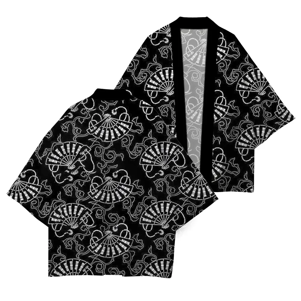 Japanese Kimono Japanese Traditional Clothing New Summer UV Protection High Quality Casual Loose Kimono Crane Pattern XXS-4XL