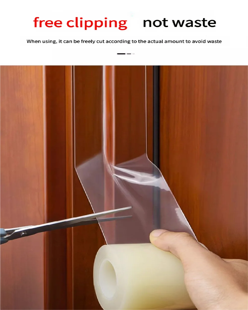 Fensterisolierung für Winterwetter, Dichtungsband, rückstandsfrei, durchsichtige Fenster-Entwurfsisolierung, Dichtungsfolienband für Türen und Fenster – Detail 6