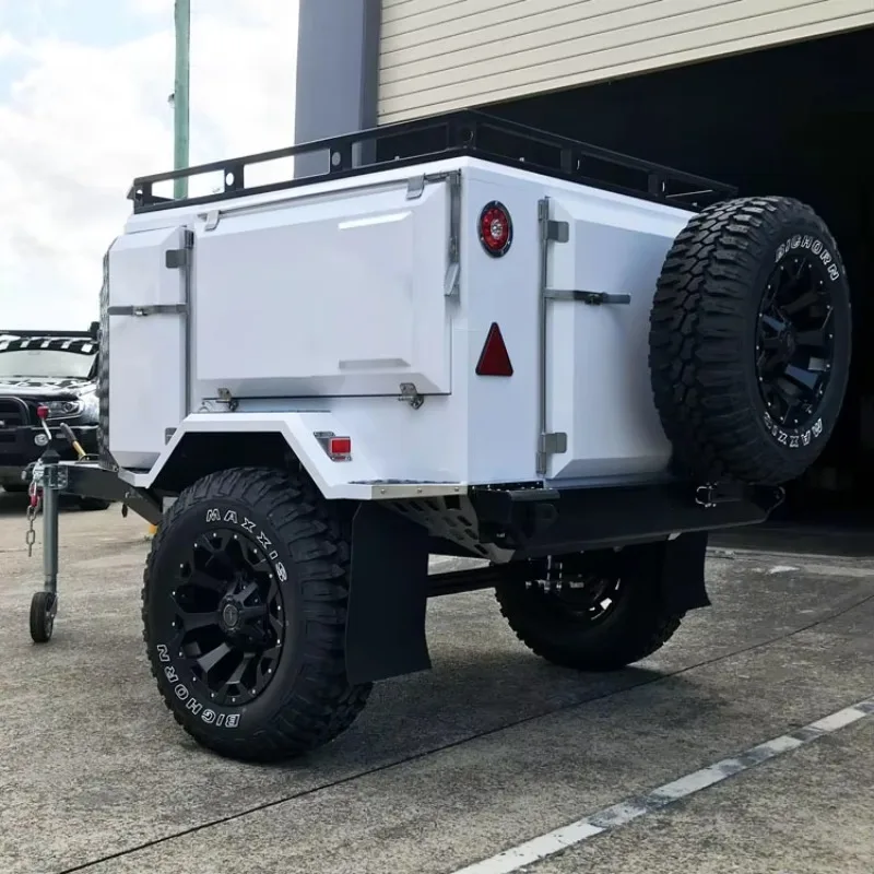 Functional Lightweight Compact Camping Trailer with Slide Out Kitchen for Sale