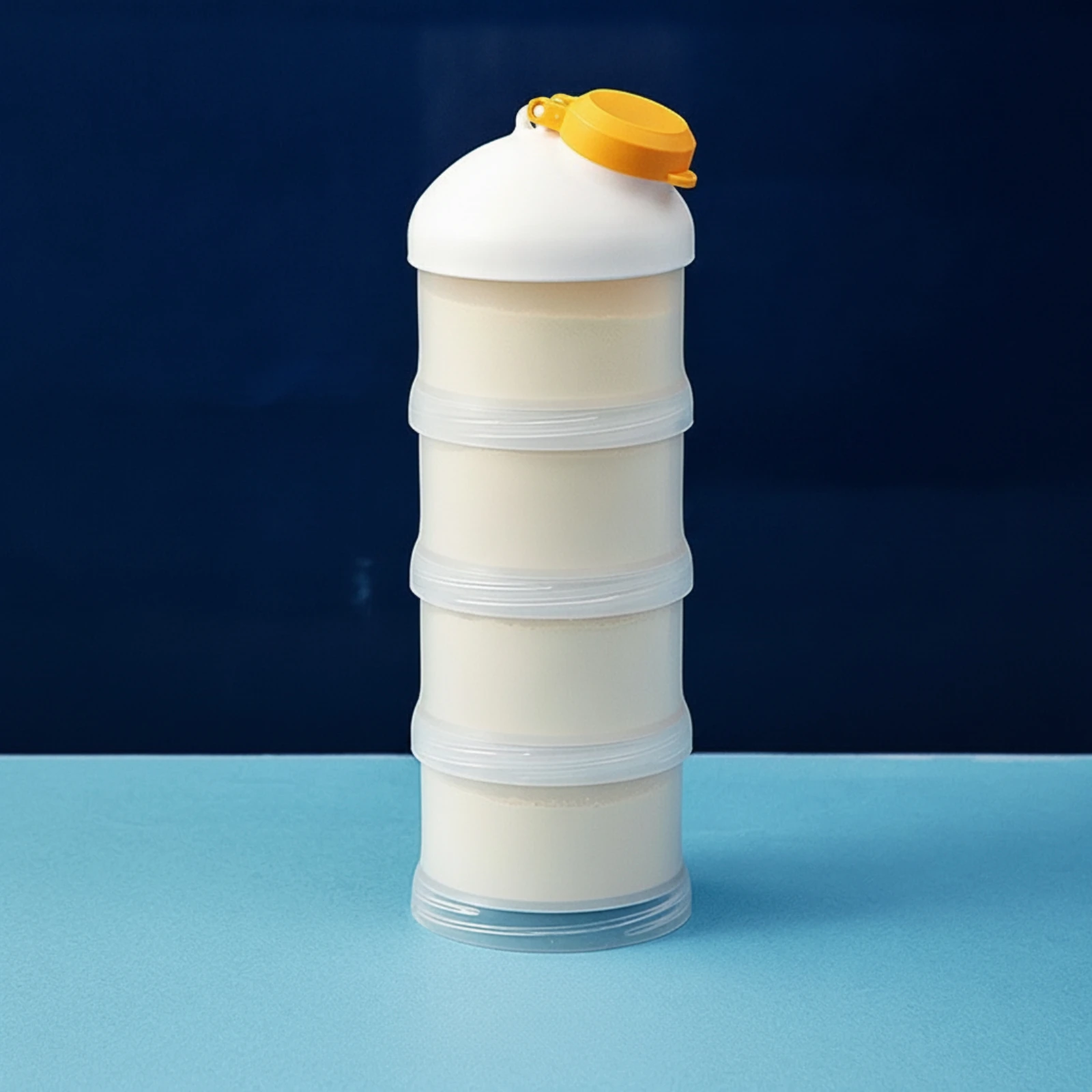 Protein Powder Travel Container Translucent Protein Powder Holder Supplement Holder BPAsafe Dispenser Food-Grade for Gym Goers