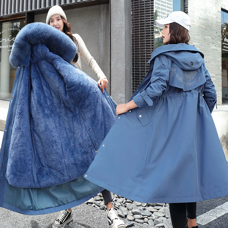 

Парка женская зимняя водонепроницаемая, утепленная, без пуговиц, с декоративными элементами, высококачественная, с карманами, для подростков и офиса