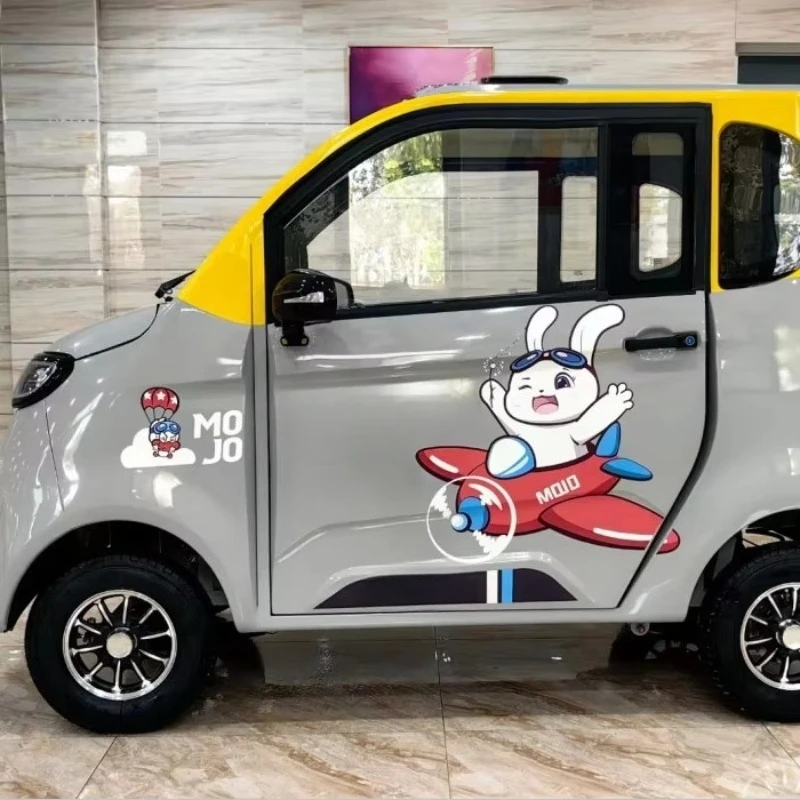 Rs New electric four-wheeled household small fully enclosed scooter adult oil and electricity dual-purpose new energy vehicle ba