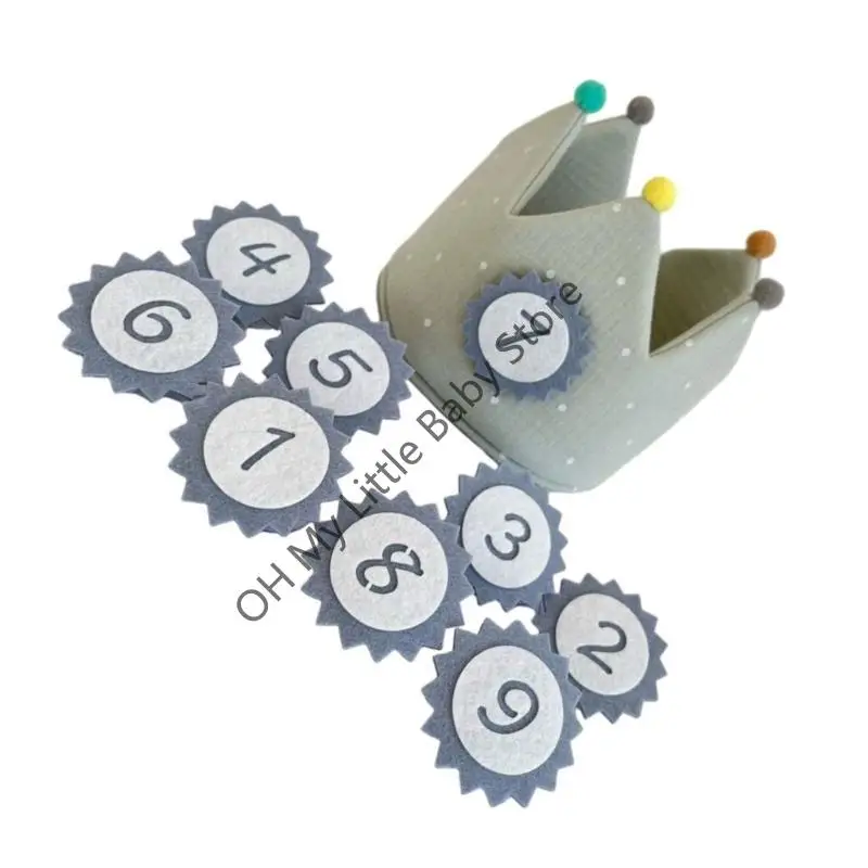 

M76C Kids Birthday Crown Hat Photo Props Headwear Accessories Baby Nursery Room Decor