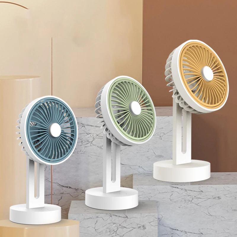 

New Outdoor Portable Handheld USB Charging Small Fan Mini Silent Desktop Small Fan 180 Degree Rotating Fan