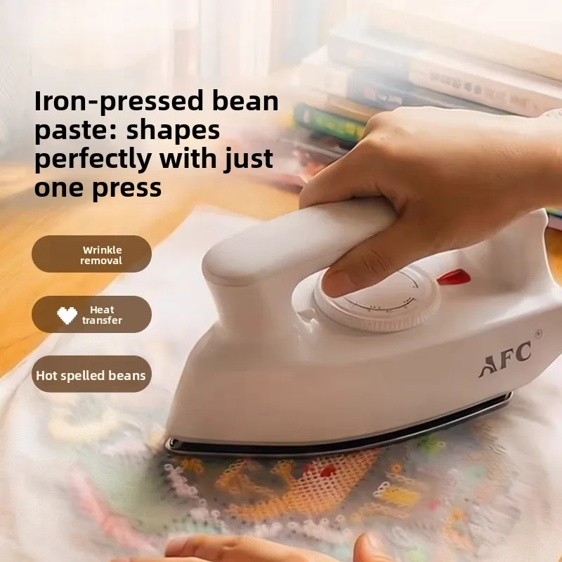 Afc Mini Electric Iron For Home Use, Wrinkle Remover, Heat Transfer Printing, Perler Beads - One-Press Molding-image