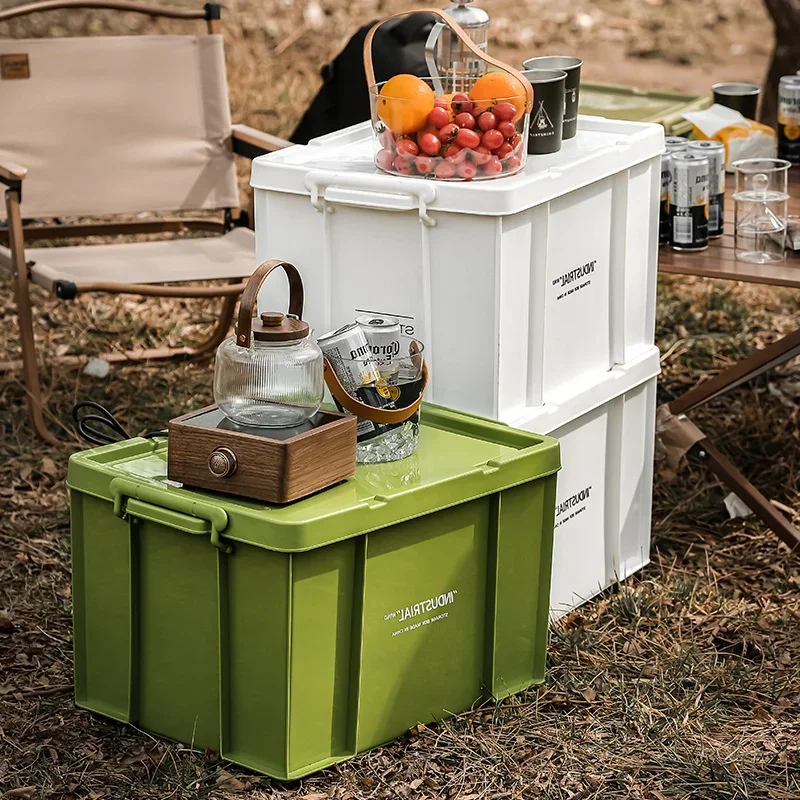 Industrial Style Storage Boxes Thickened Plastic Combination Cabinet for Camping Outdoor Car Things Storage