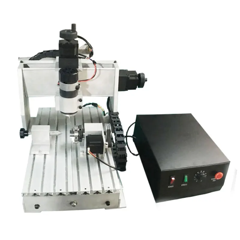 เครื่องแกะสลัก CNC 3040 แบบ DIY ลดราคาพิเศษ มินิ CNC 3 แกน พร้อมแกนที่ 4 สำหรับงานไม้