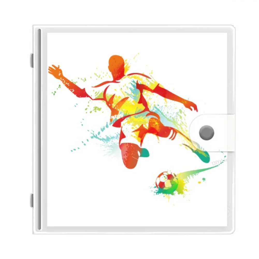 

Football Players Kick Football Soccer Photo Album Wallet Wedding Family 4x6